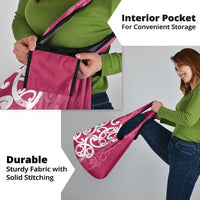 Breast Cancer Awareness Maori Grocery Bag Koru Kowhaiwhai - Polynesian Pride