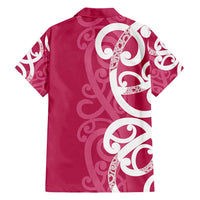 Breast Cancer Awareness Maori Hawaiian Shirt Koru Kowhaiwhai - Polynesian Pride