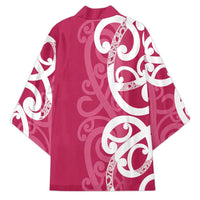 Breast Cancer Awareness Maori Kimono Koru Kowhaiwhai - Polynesian Pride