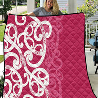 Breast Cancer Awareness Maori Quilt Koru Kowhaiwhai - Polynesian Pride