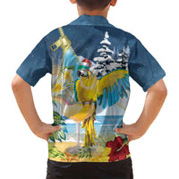 Funny Tropical Christmas Family Matching Summer Maxi Dress and Hawaiian Shirt Tis The Season To Get Tipsy LT7 - Polynesian Pride