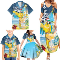 Funny Tropical Christmas Family Matching Summer Maxi Dress and Hawaiian Shirt Tis The Season To Get Tipsy LT7 - Polynesian Pride