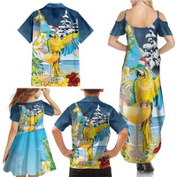 Funny Tropical Christmas Family Matching Summer Maxi Dress and Hawaiian Shirt Tis The Season To Get Tipsy LT7 - Polynesian Pride