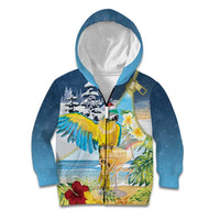 Funny Tropical Christmas Kid Hoodie Tis The Season To Get Tipsy