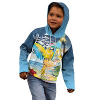Funny Tropical Christmas Kid Hoodie Tis The Season To Get Tipsy