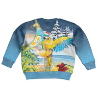 Funny Tropical Christmas Kid Ugly Christmas Sweater Tis The Season To Get Tipsy