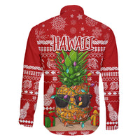 Hawaii Pineapple Christmas Family Matching Summer Maxi Dress and Hawaiian Shirt Mele Kalikimaka LT7 - Polynesian Pride