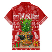 Hawaii Pineapple Christmas Family Matching Tank Maxi Dress and Hawaiian Shirt Mele Kalikimaka LT7 - Polynesian Pride