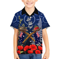 Anzac Hawaiian Shirt Australia Aboriginal Mix New Zealand Slouch Hats LT7 - Polynesian Pride