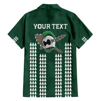 Hawaii Rainbow Warriors Personalized Family Matching Off The Shoulder Long Sleeve Dress and Hawaiian Shirt Kakau Ikakai Laau Pama