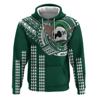Hawaii Rainbow Warriors Personalized Hoodie Kakau Ikaika Laau Pama LT7 Pullover Hoodie Green - Polynesian Pride