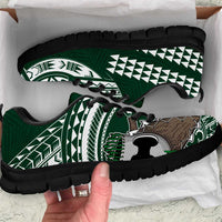 Hawaii Rainbow Warriors Sneakers Kakau Ikakai Laau Pama LT7 Green - Polynesian Pride