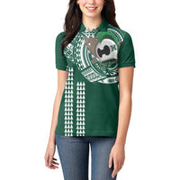 Hawaii Rainbow Warriors Personalized Women Polo Shirt Kakau Ikakai Laau Pama