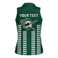 Hawaii Rainbow Warriors Personalized Women Sleeveless Polo Shirt Kakau Ikaika Laau Pama LT7 - Polynesian Pride