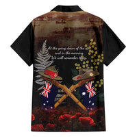 Australia - New Zealand ANZAC Family Matching Off The Shoulder Long Sleeve Dress and Hawaiian Shirt Gallipoli ANZAC Cove Landing