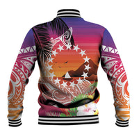 Kia Orana Cook Islands Baseball Jacket Sunset Dream