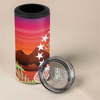 Kia Orana Cook Islands 4 in 1 Can Cooler Tumbler Sunset Dream