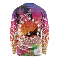 Kia Orana Cook Islands Long Sleeve Shirt Sunset Dream