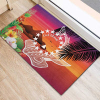 Kia Orana Cook Islands Rubber Doormat Sunset Dream