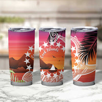 Kia Orana Cook Islands Tumbler Cup Sunset Dream