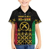 Vanuatu Indipendens Dei Kid Hawaiian Shirt Tribal Sand Drawing LT7 Kid Colorful - Polynesian Pride