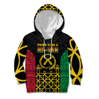 Vanuatu Indipendens Dei Kid Hoodie Tribal Sand Drawing LT7 Hoodie Colorful - Polynesian Pride