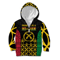Vanuatu Indipendens Dei Kid Hoodie Tribal Sand Drawing LT7 Zip Hoodie Colorful - Polynesian Pride