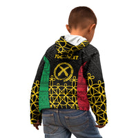 Vanuatu Indipendens Dei Kid Hoodie Tribal Sand Drawing LT7 - Polynesian Pride