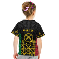 Vanuatu Indipendens Dei Kid T Shirt Tribal Sand Drawing