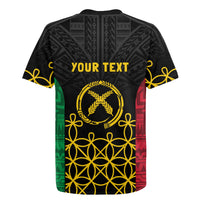 Vanuatu Indipendens Dei Rugby Jersey Tribal Sand Drawing
