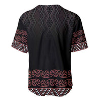 Maori Taniko Patterns Baseball Jersey Brown Niho Taniwha Mix Paatiki Motifs
