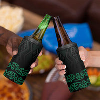 Maori Taniko Patterns 4 in 1 Can Cooler Tumbler Pounamu Niho Taniwha Mix Paatiki Motifs