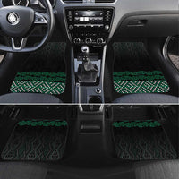Maori Taniko Patterns Car Mats Pounamu Niho Taniwha Mix Paatiki Motifs