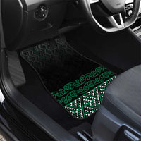 Maori Taniko Patterns Car Mats Pounamu Niho Taniwha Mix Paatiki Motifs