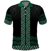 Maori Taniko Patterns Polo Shirt Pounamu Niho Taniwha Mix Paatiki Motifs