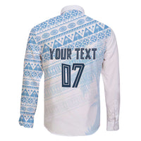 Fiji Rugby Custom Kaiviti Masi Family Matching Puletasi and Hawaiian Shirt Turquoise - Polynesian Pride