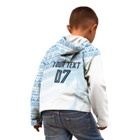 Fiji Rugby Custom Kaiviti Masi Kid Hoodie Turquoise - Polynesian Pride