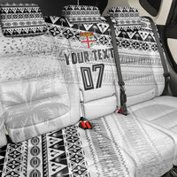 Fiji Rugby Custom Kaiviti Masi Back Car Seat Cover Black - Polynesian Pride