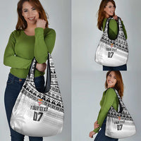 Fiji Rugby Custom Kaiviti Masi Grocery Bag Black - Polynesian Pride