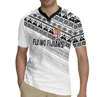 Fiji Rugby Custom Kaiviti Masi Rugby Jersey Black - Polynesian Pride