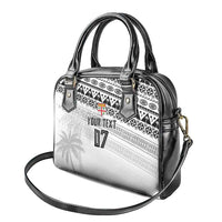 Fiji Rugby Custom Kaiviti Masi Shoulder Handbag Black - Polynesian Pride