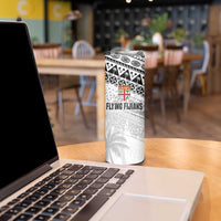 Fiji Rugby Custom Kaiviti Masi Skinny Tumbler Black LT7 - Polynesian Pride