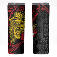 Papua New Guinea 49th Independence Day Skinny Tumbler Motuan Revareva Bird-of-Paradise