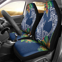 Polynesia Car Seat Cover Sharks Duo Tropical Navy LT7 - Polynesian Pride