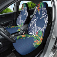 Polynesia Car Seat Cover Sharks Duo Tropical Navy LT7 - Polynesian Pride