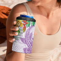 Polynesia 4 in 1 Can Cooler Tumbler Sharks Duo Tropical Lavender