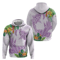 Polynesia Zip Hoodie Sharks Duo Tropical Lavender LT7 - Polynesian Pride