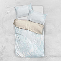 Polynesia Bedding Set Sharks Duo Tropical Off White LT7 US Twin 172cm x 218cm White - Polynesian Pride