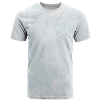 Polynesia T Shirt Sharks Duo Tropical Off White