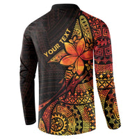 Niue Fakaalofa Atu Personalised Button Sweatshirt Whale Hiapo Fiery Motif